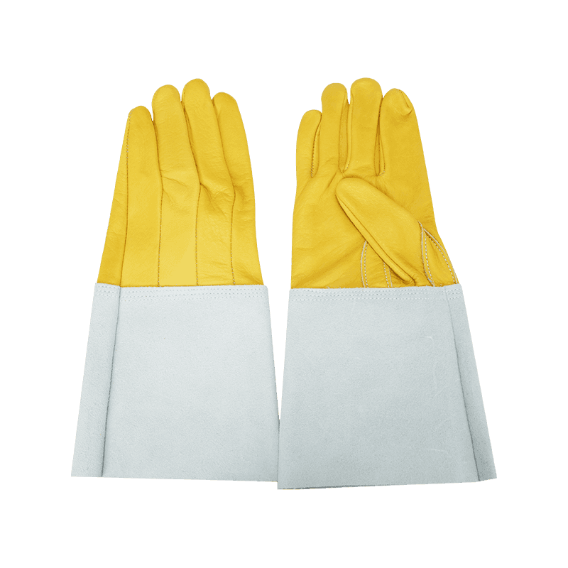 Luvas de soldagem de couro de vaca